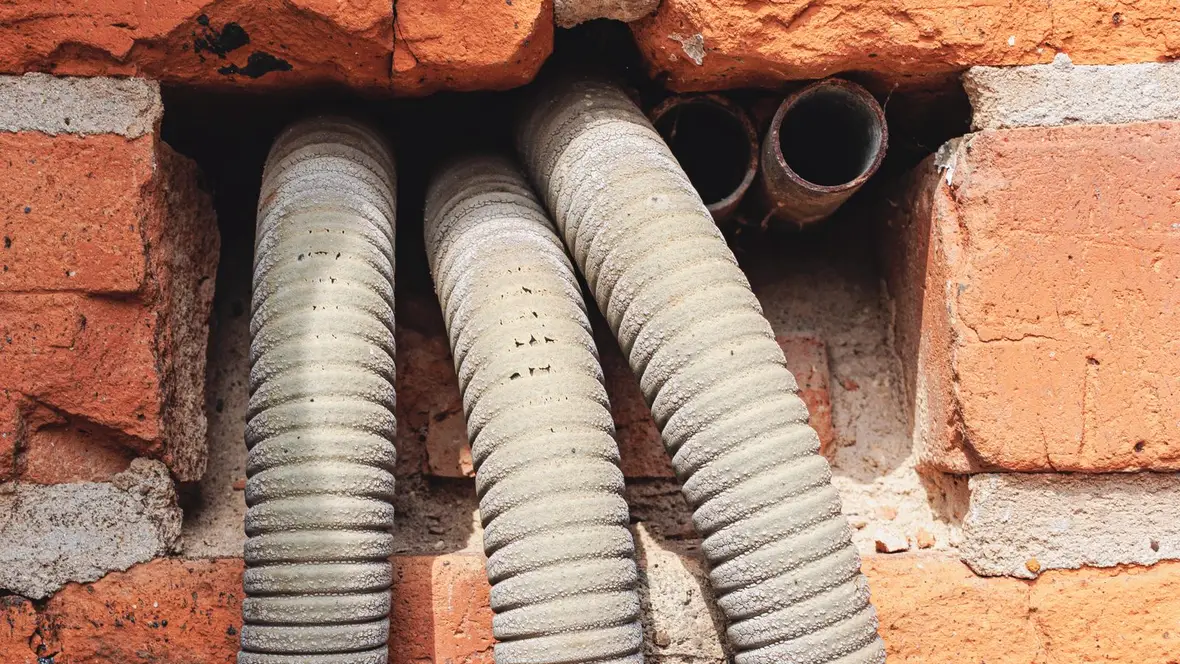 Diagram of a pipe cross-section showing wall loss from internal corrosion