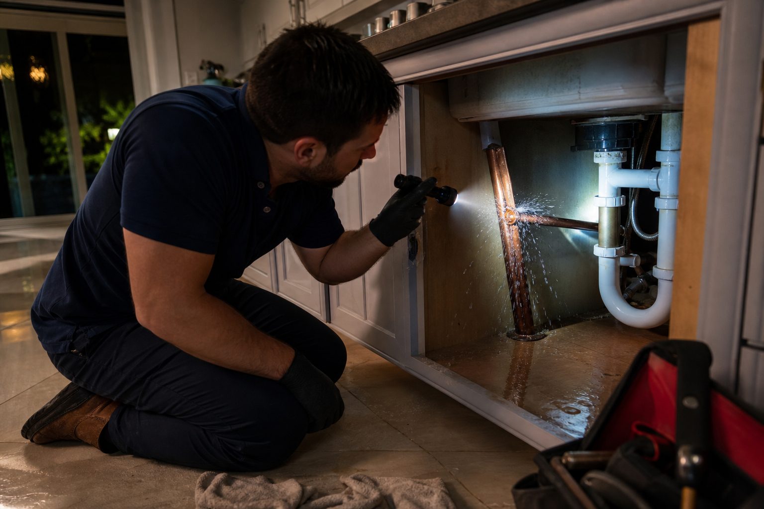Emergency Plumbing SFL crew at work in Miramar, FL